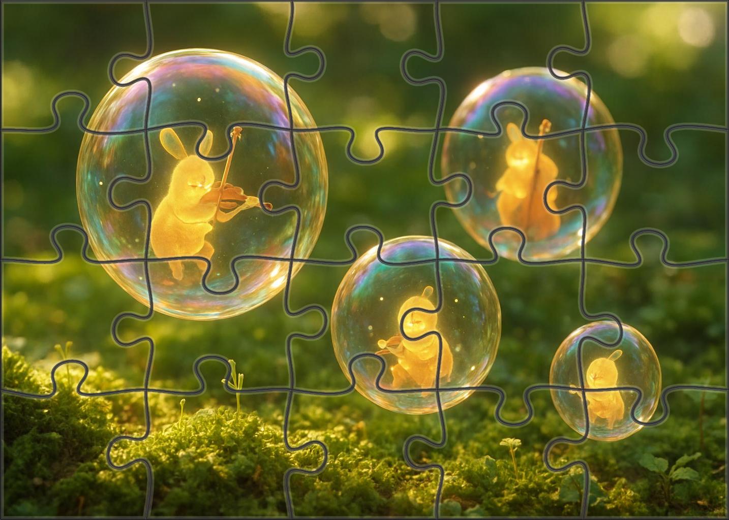 Bubble Symphony On The Forest Floor 500 Piece Puzzle