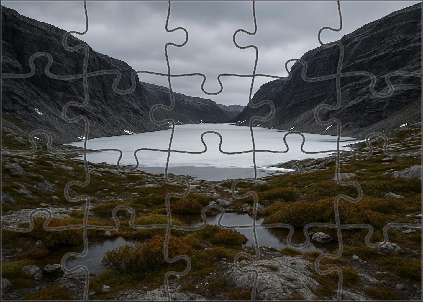 Silent Glacier Basin 300 Piece Puzzle