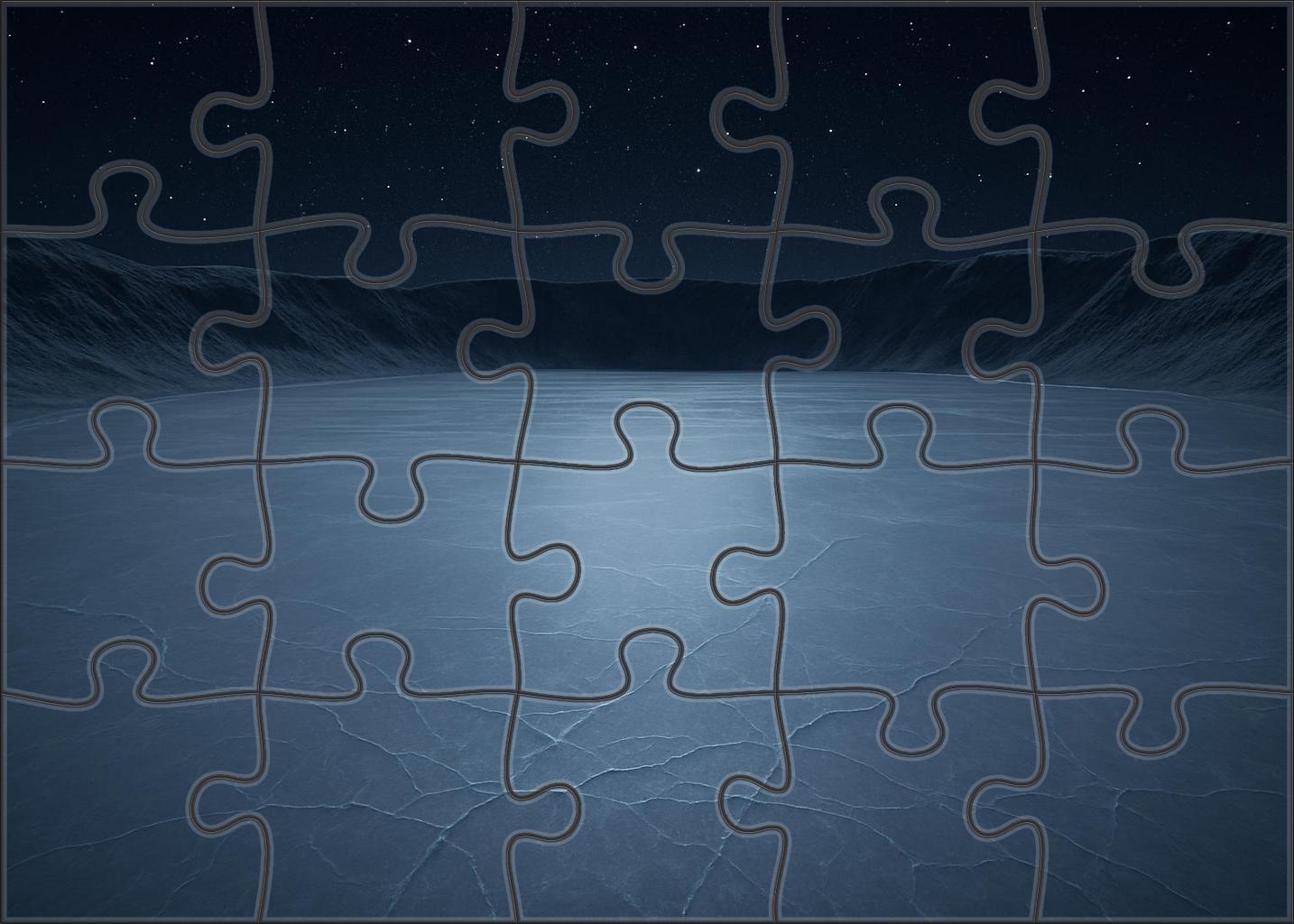 Icy Crater Mirror 20 Piece Puzzle