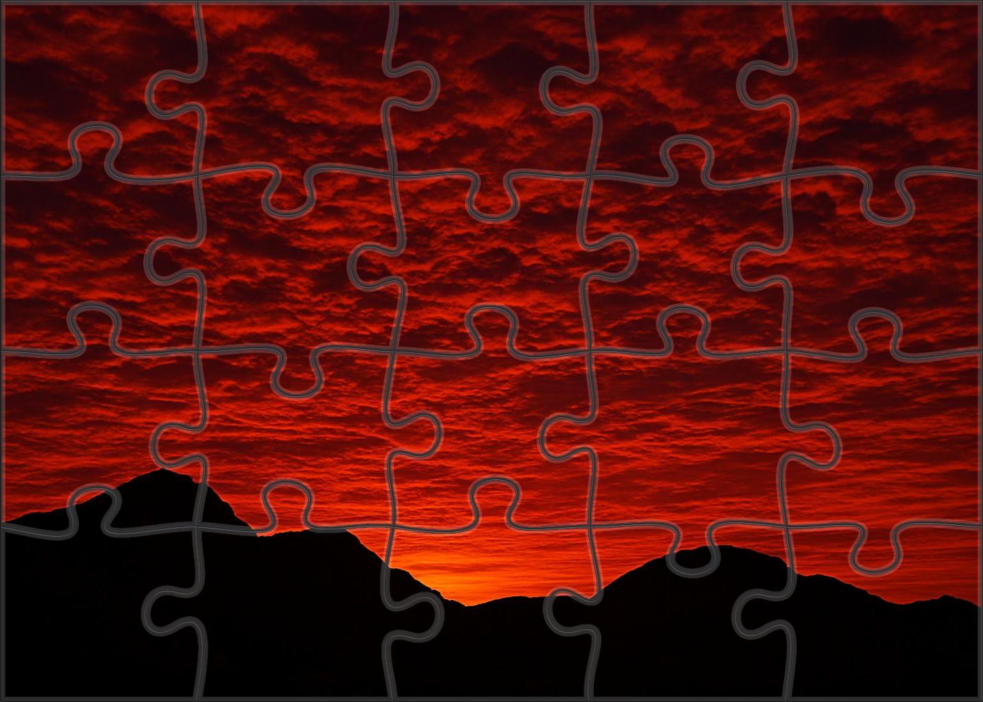 Crimson Ember Blaze 500 Piece Puzzle