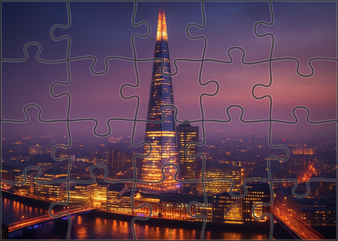 The Shard Towering Over London England Identified By 6980 Globally As The Citys Iconic Glass Skyscraper Easy Puzzles