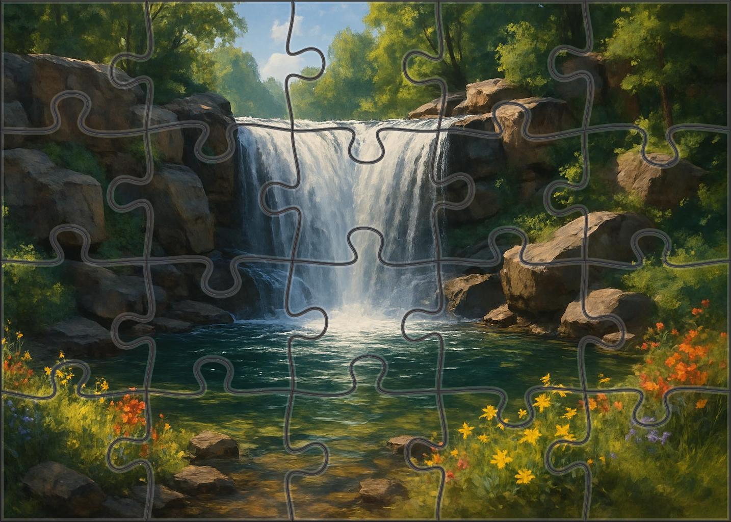 Glistening Fan Veil 300 Piece Puzzle