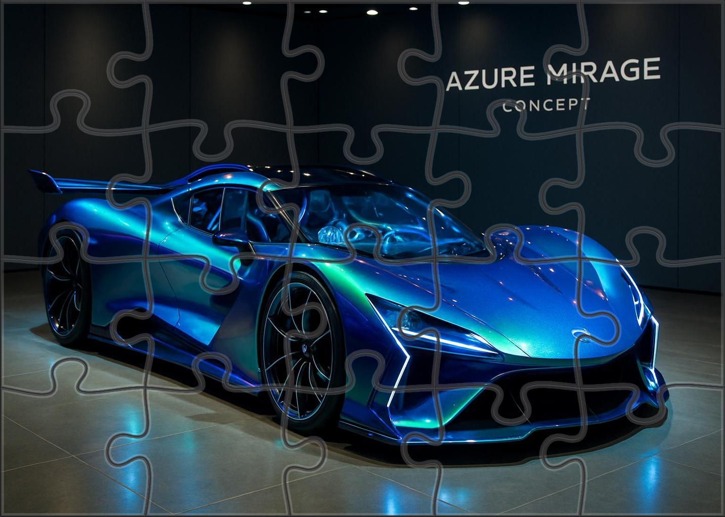 Azure Mirage Concept Next-gen Hydrogen Hypercar Puzzle For Kids
