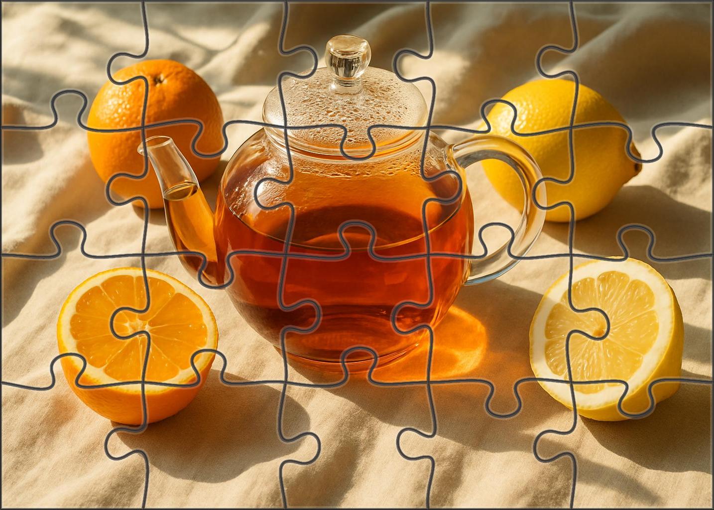 Citrus Sunrise Black Tea 500 Piece Puzzle
