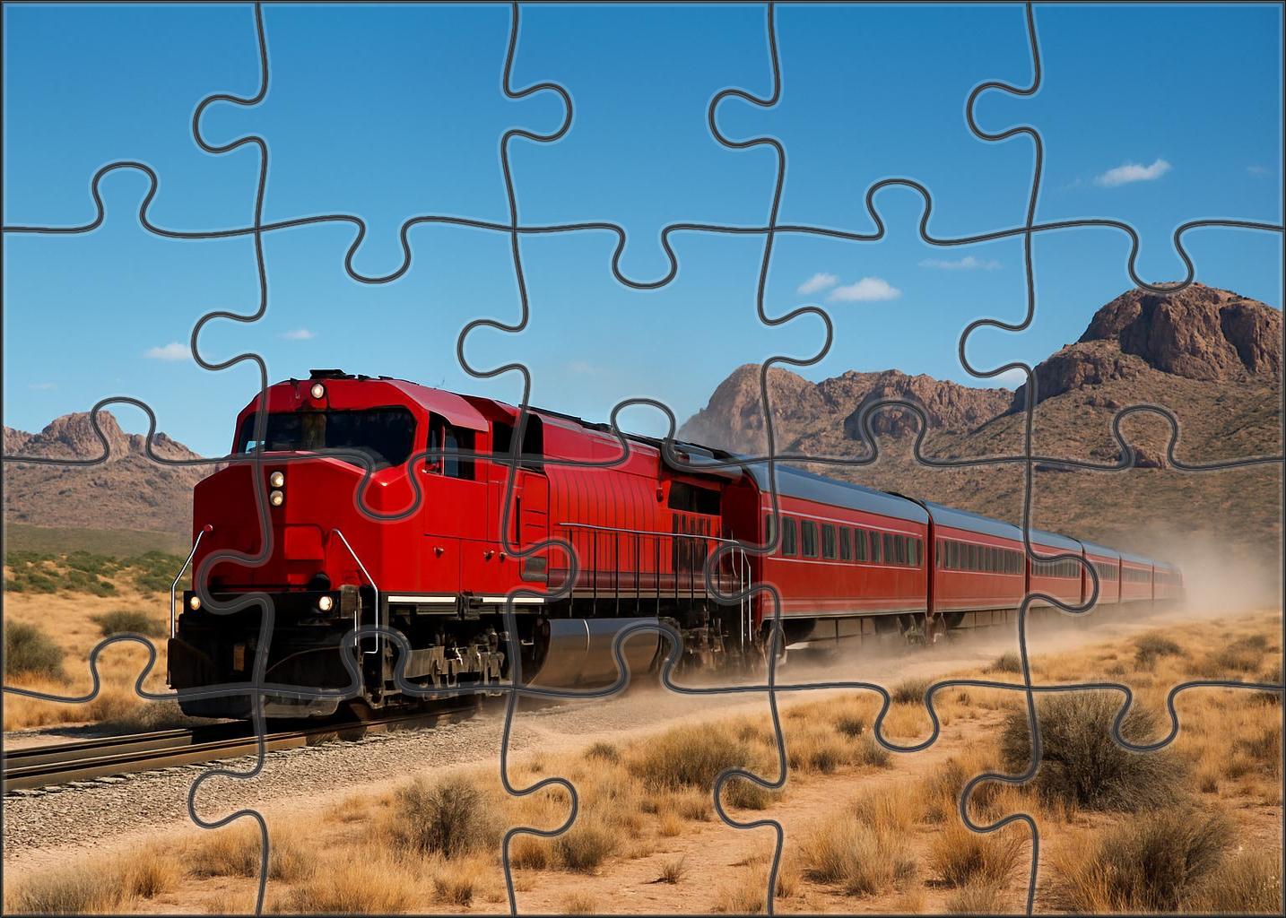 Crimson Comet Diesel Express 20 Piece Puzzle