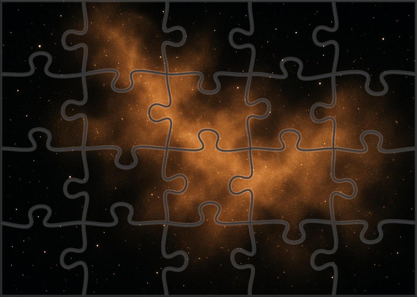 Amber Dust Cloud Veil 100 Piece Puzzle