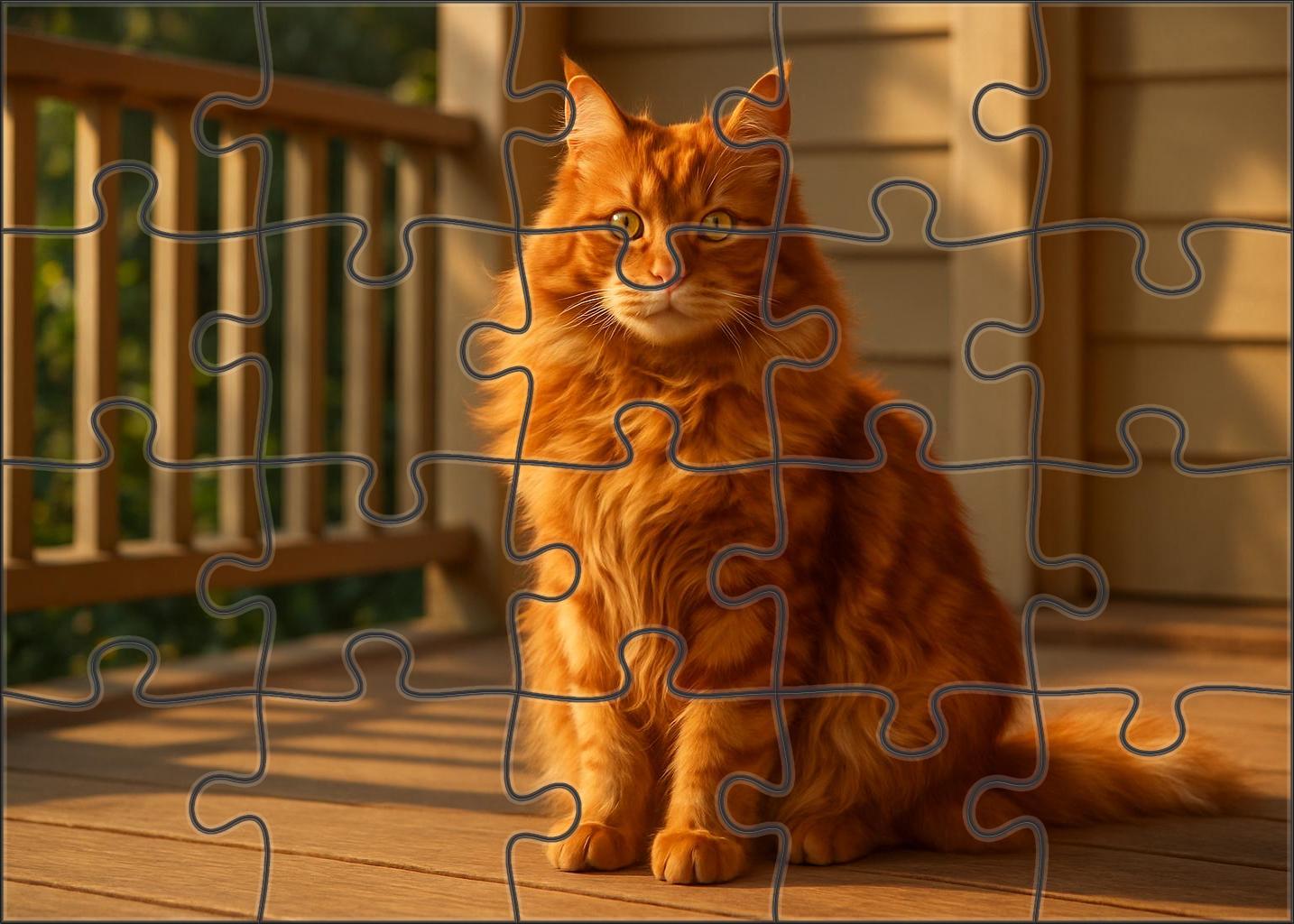Ginger Whirl Vibrant Red Longhair With Spirited And Loyal Nature Premium Puzzle Pieces
