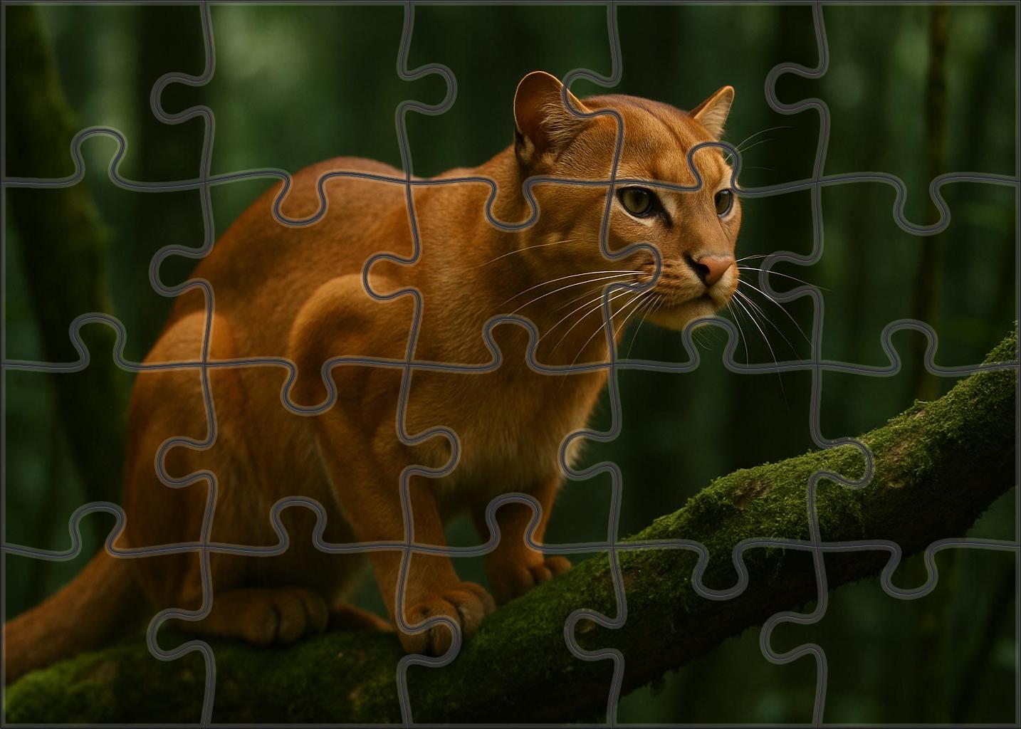 Golden Whisker Ocelot Elusive Forest Stalker With Sensory Vibrissae Puzzle For Adults