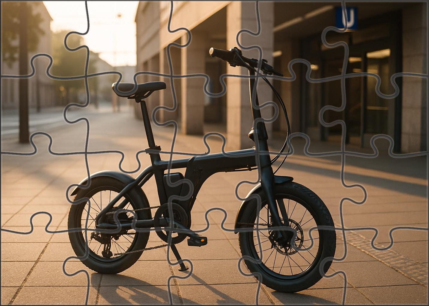 Ultra-lightweight Folding Electric Bicycle Puzzle For Kids