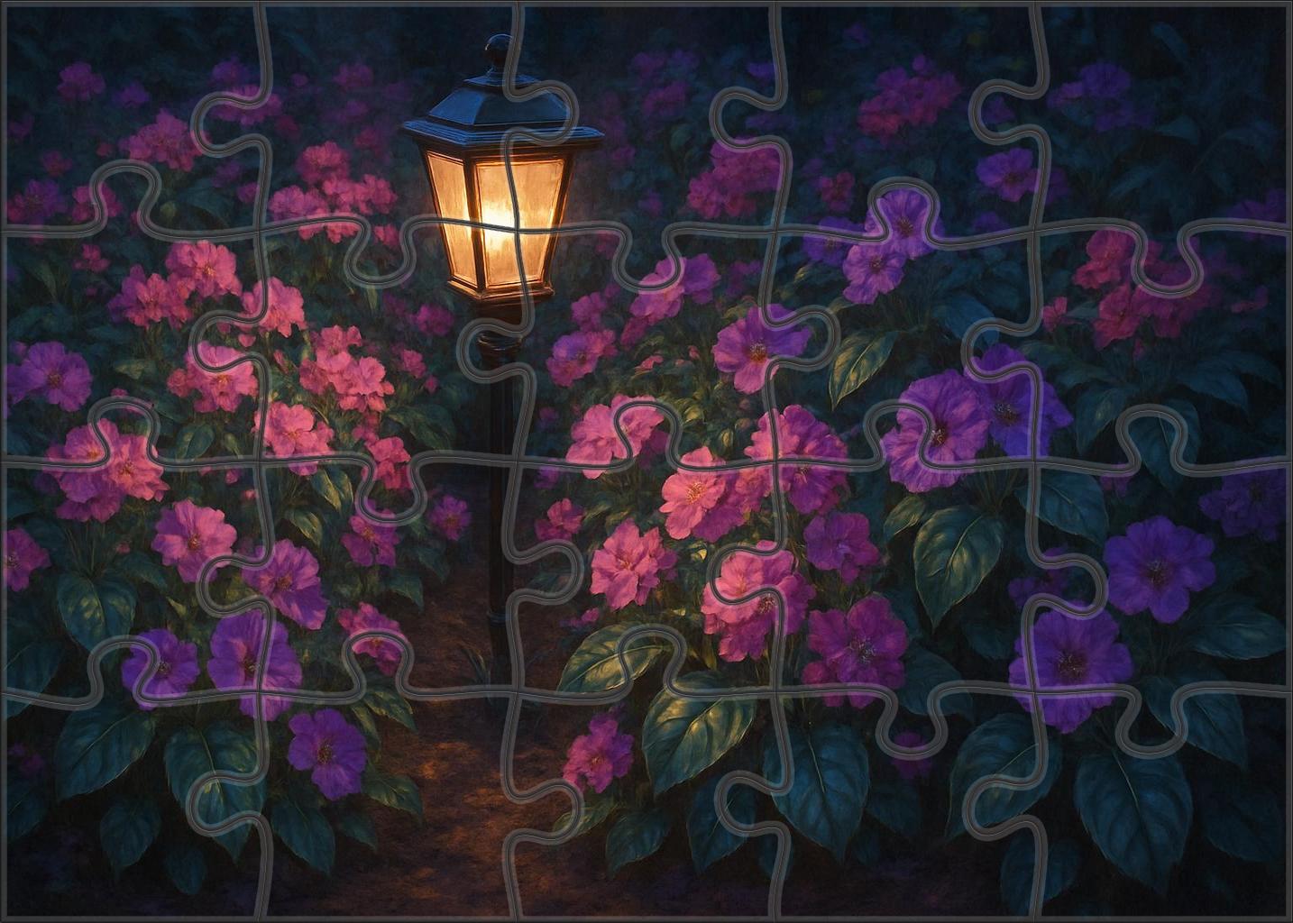 Tropical Night Garden Challenging Puzzles
