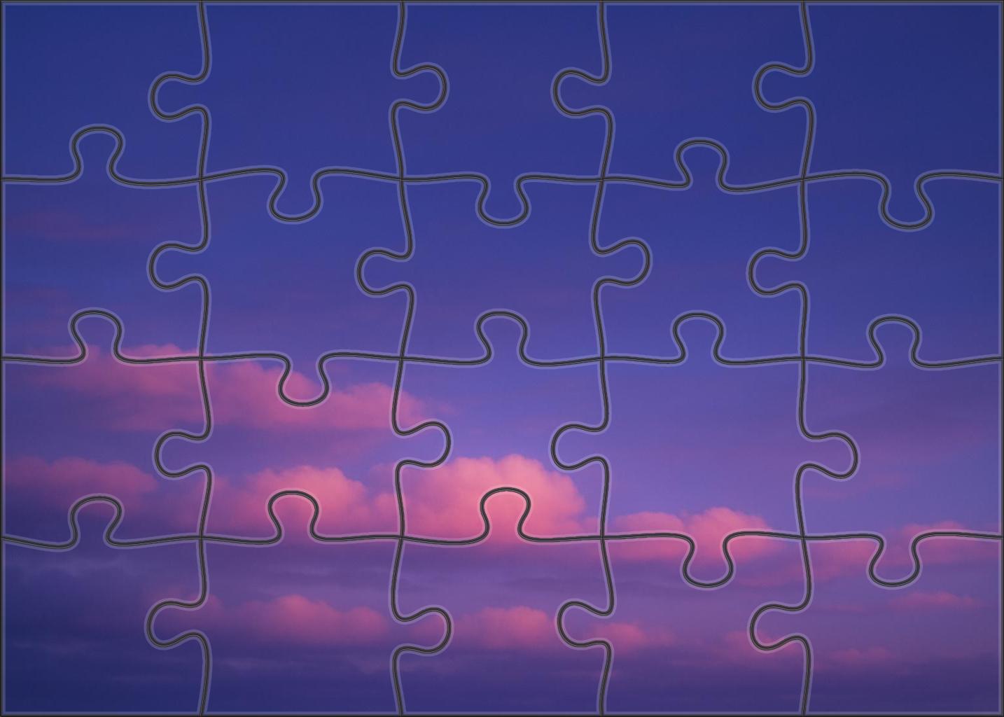Sapphire Twilight Veil 1000 Piece Puzzle