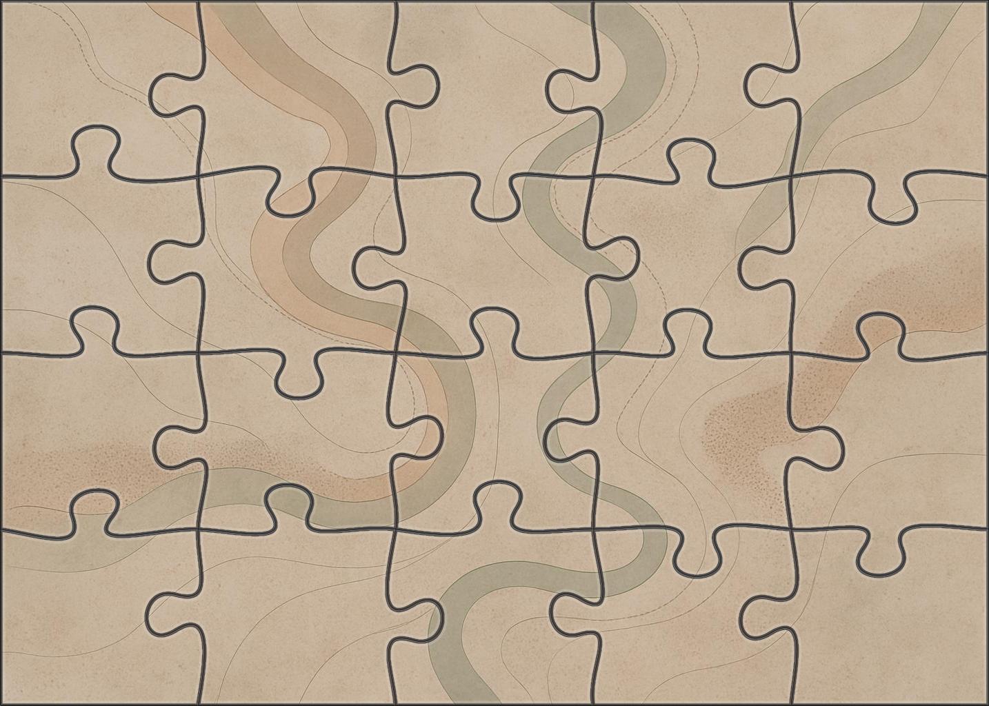 Paleochannel Remnant Map 300 Piece Puzzle