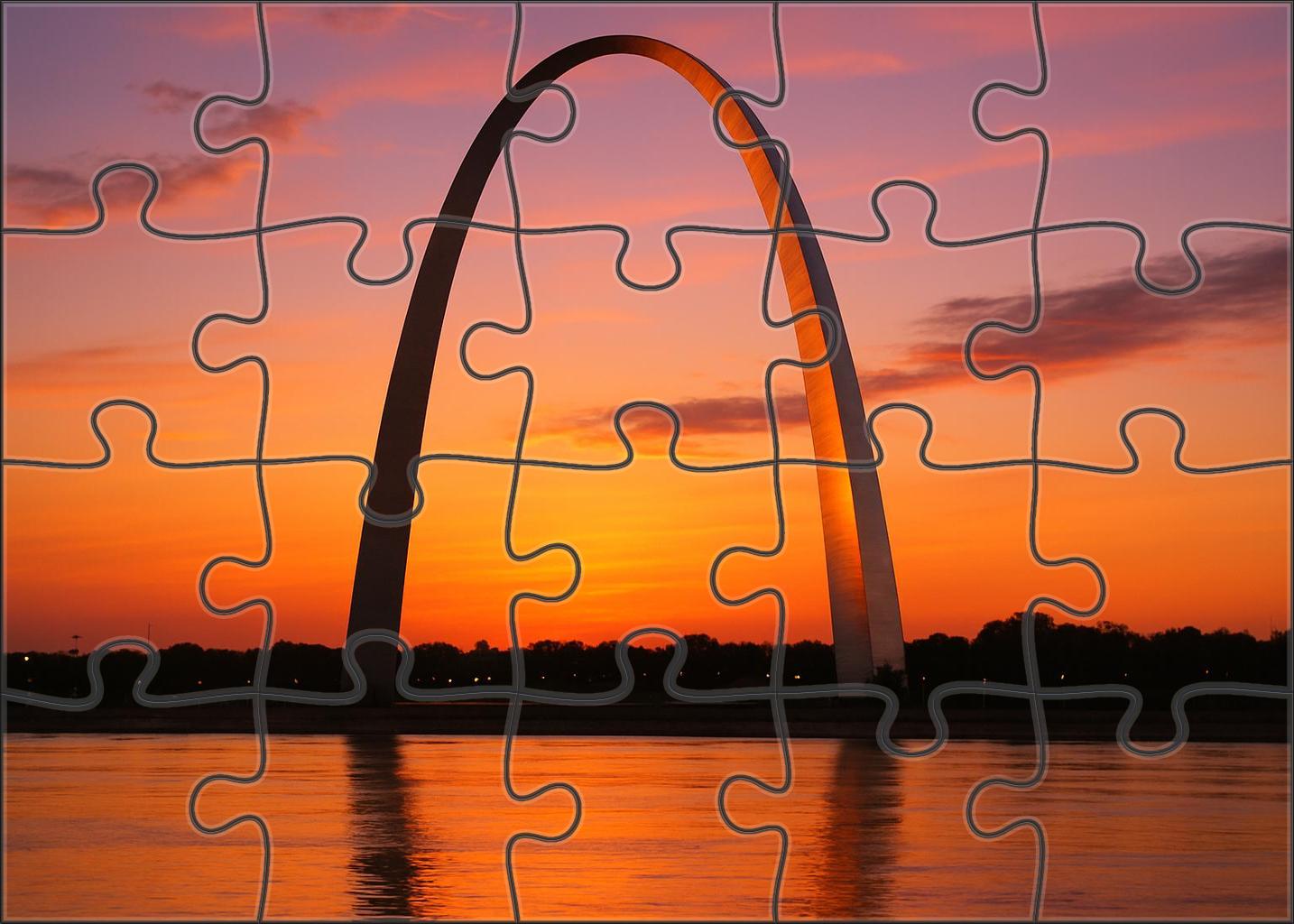 The Gateway Arch Located In St Louis Missouri Usa Recognized By 6480 As An Emblem Of Westward Expansion 20 Piece Puzzle