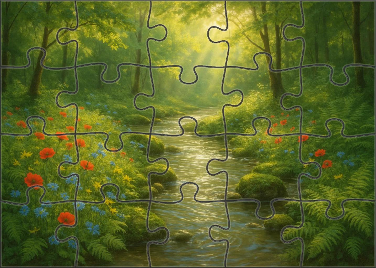 Dappled Glen Sanctuary Unique Puzzle Design