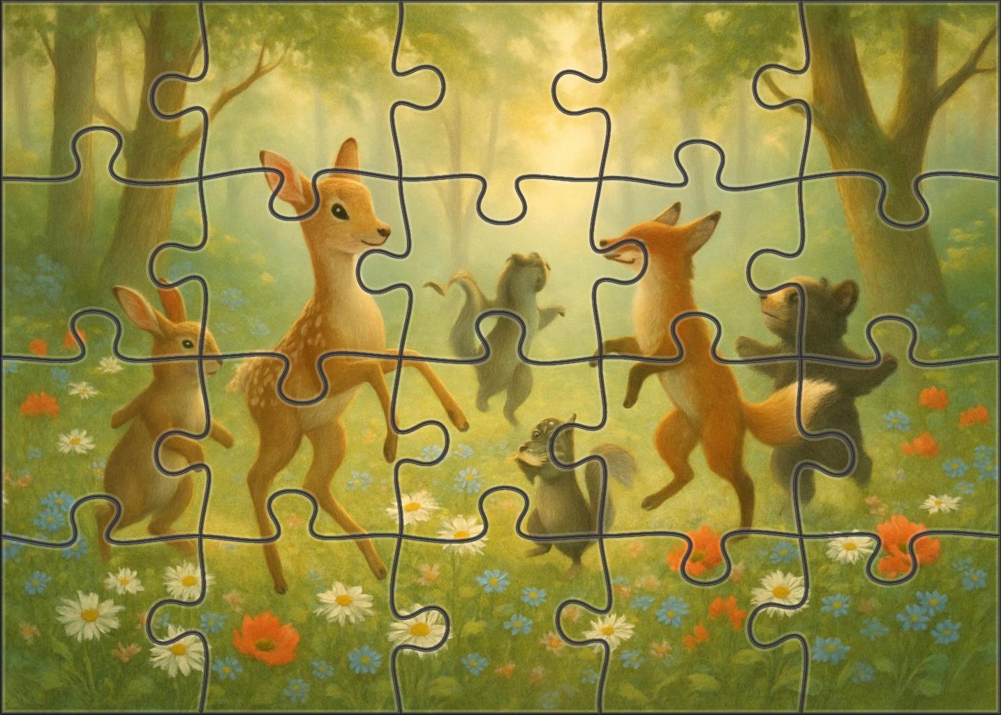 The Woodland Dance 100 Piece Puzzle