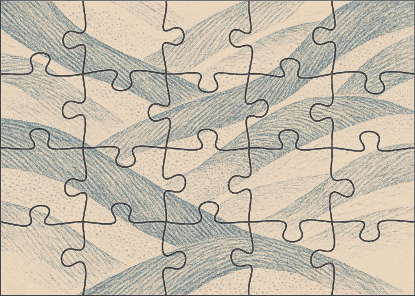 Glacial Moraines And Drift Lines Map Puzzle Collection