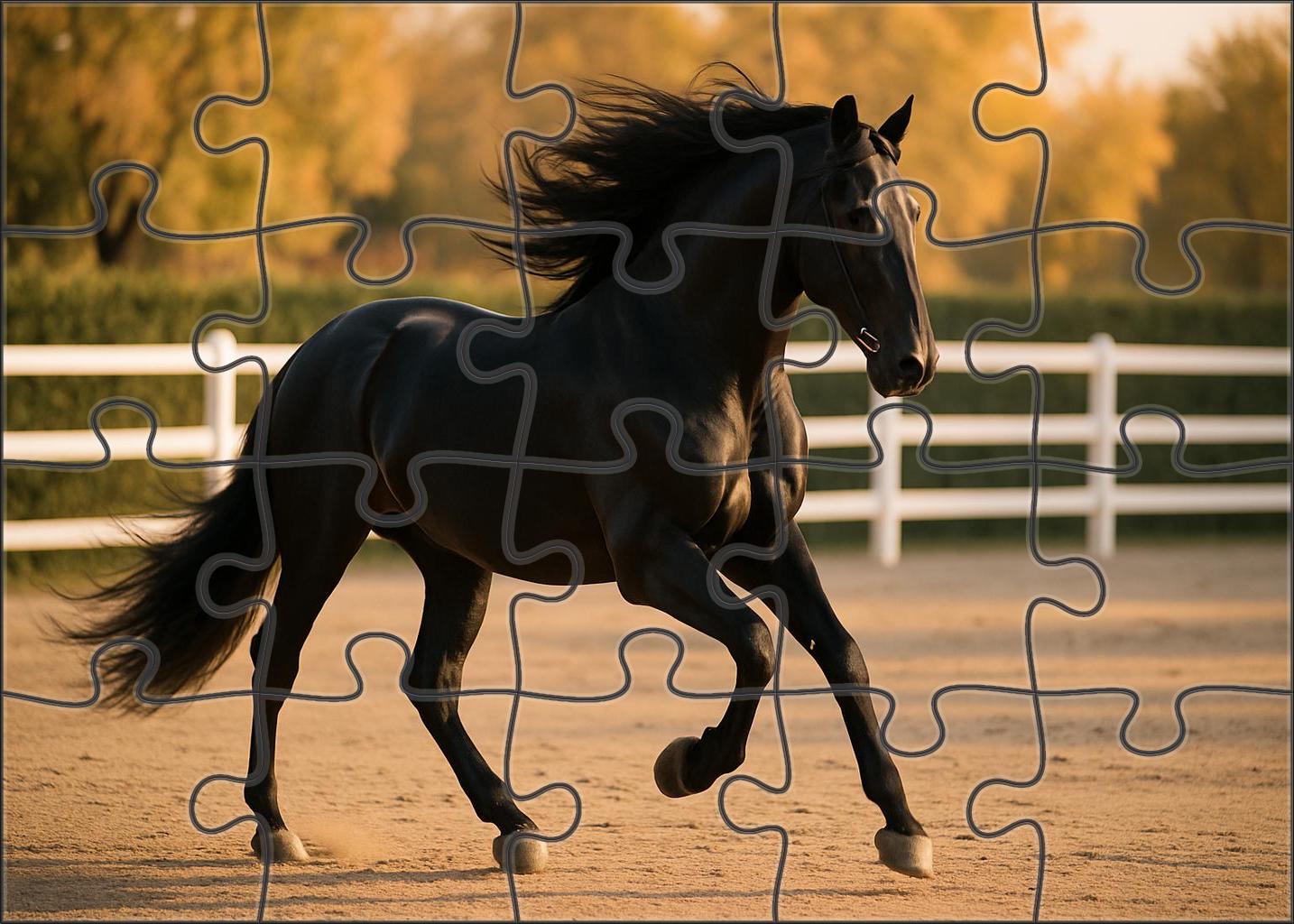 Ember Glow Andalusian Mare 1000 Piece Puzzle