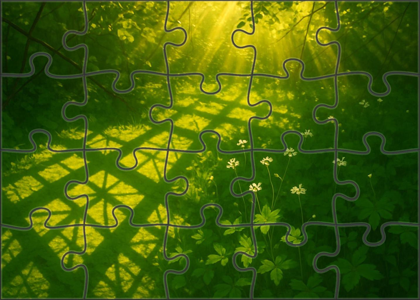 Sunlit Leaf Lattice Puzzle Collection