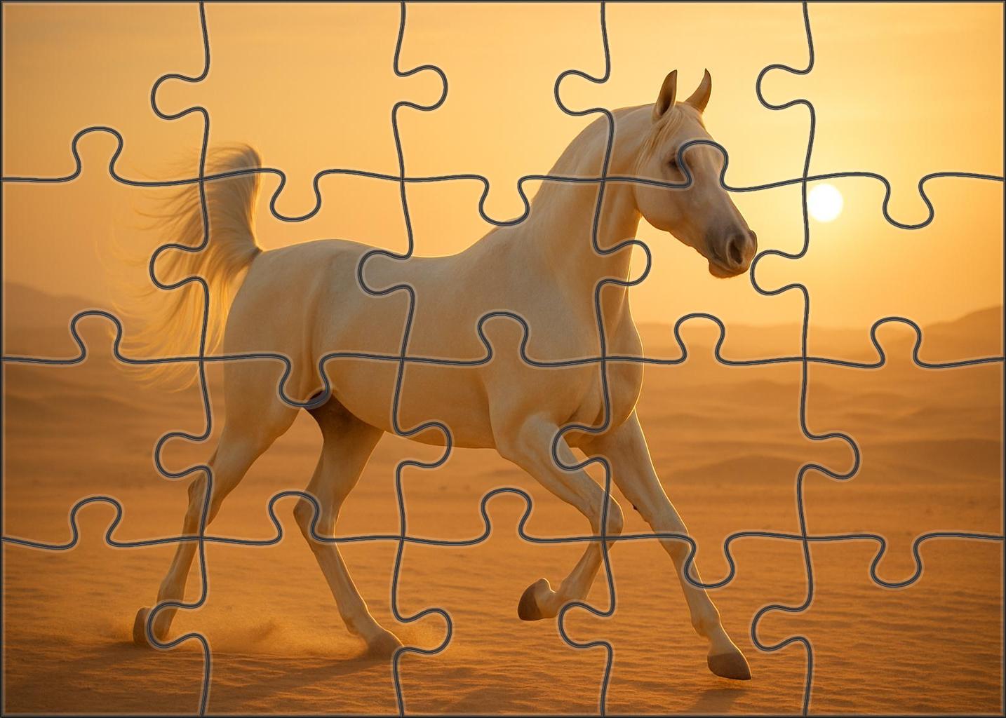 Ivory Silk Arabian Large Format Puzzle