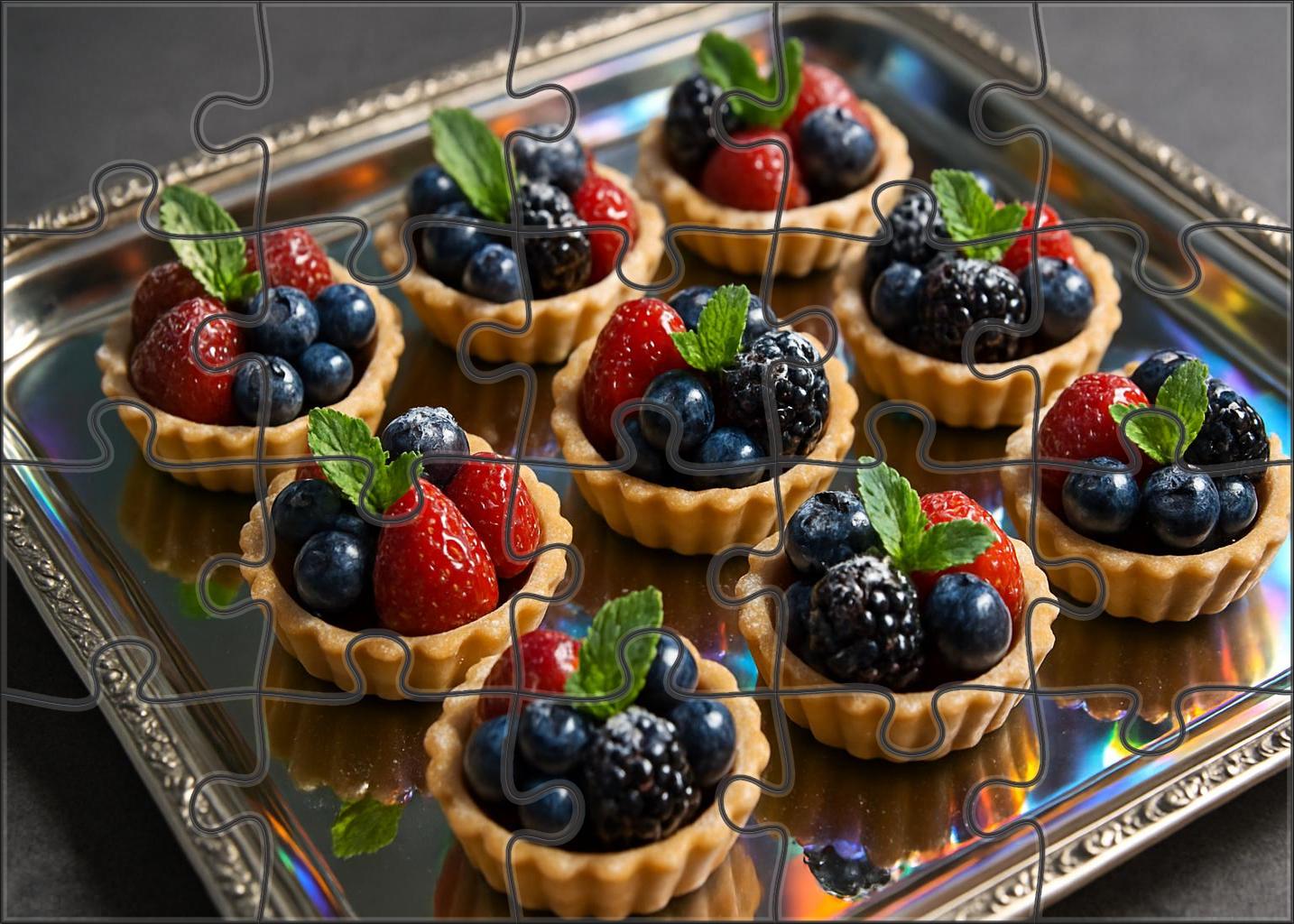 Summer Berry Tartlet Display Puzzle Collection