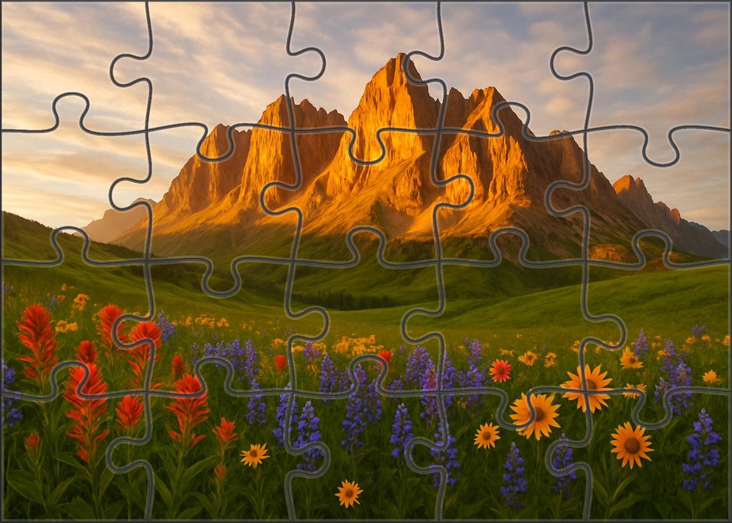 Ethereal Mountain Pass 20 Piece Puzzle