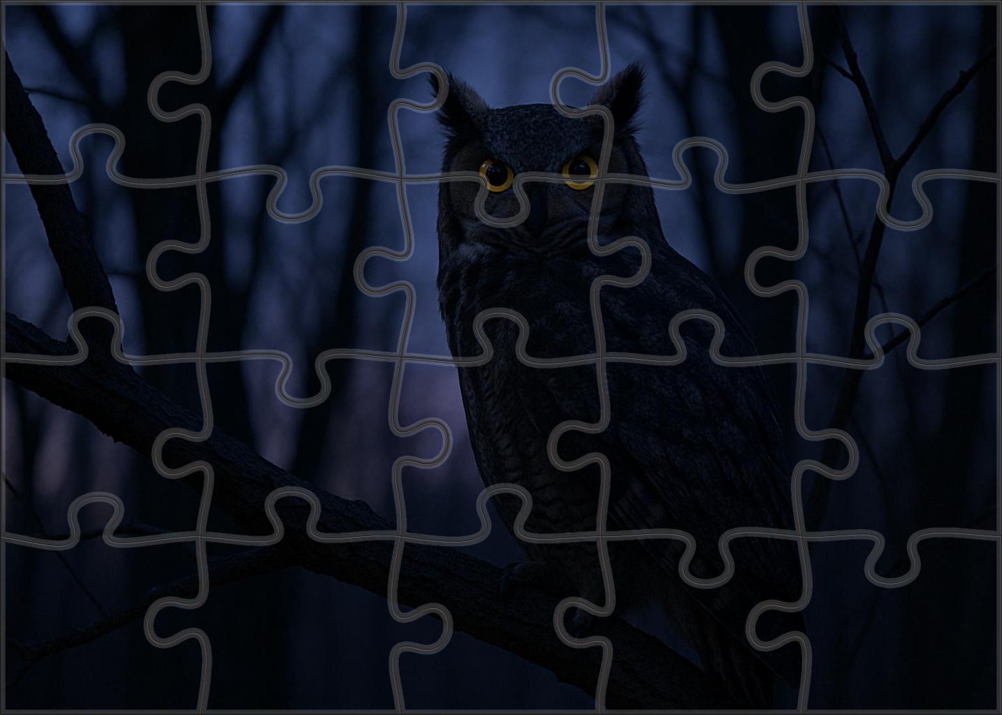 Great Horned Owl Night's Silent Apex Predator Puzzle For Kids