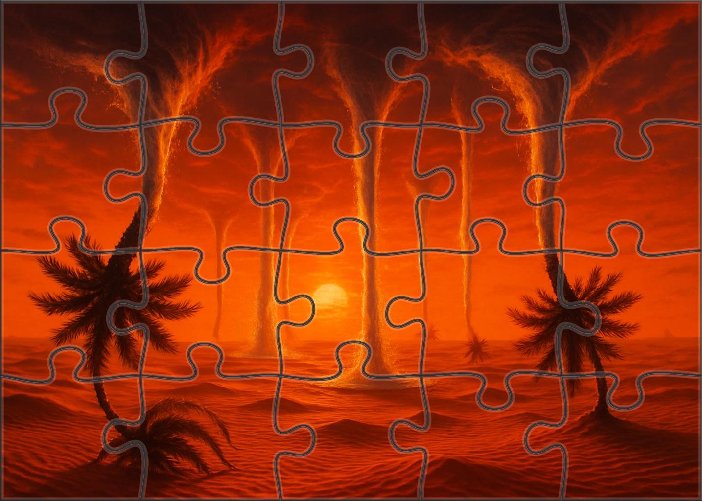 The Inverted Desert Oasis Large Format Puzzle