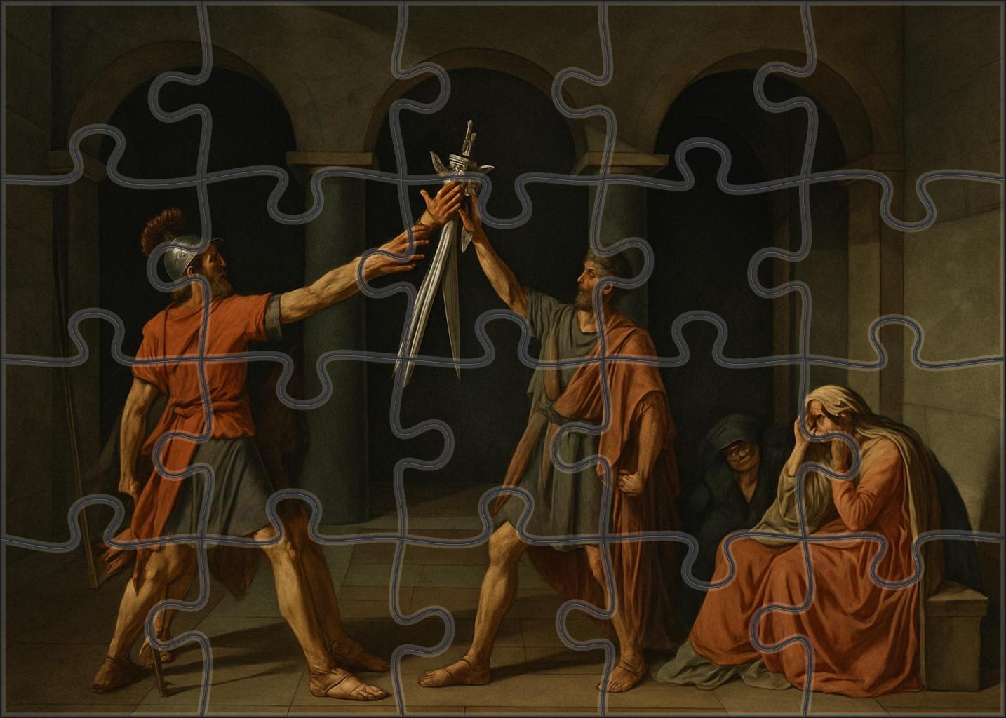 The Oath Of The Horatii Unique Puzzle Design