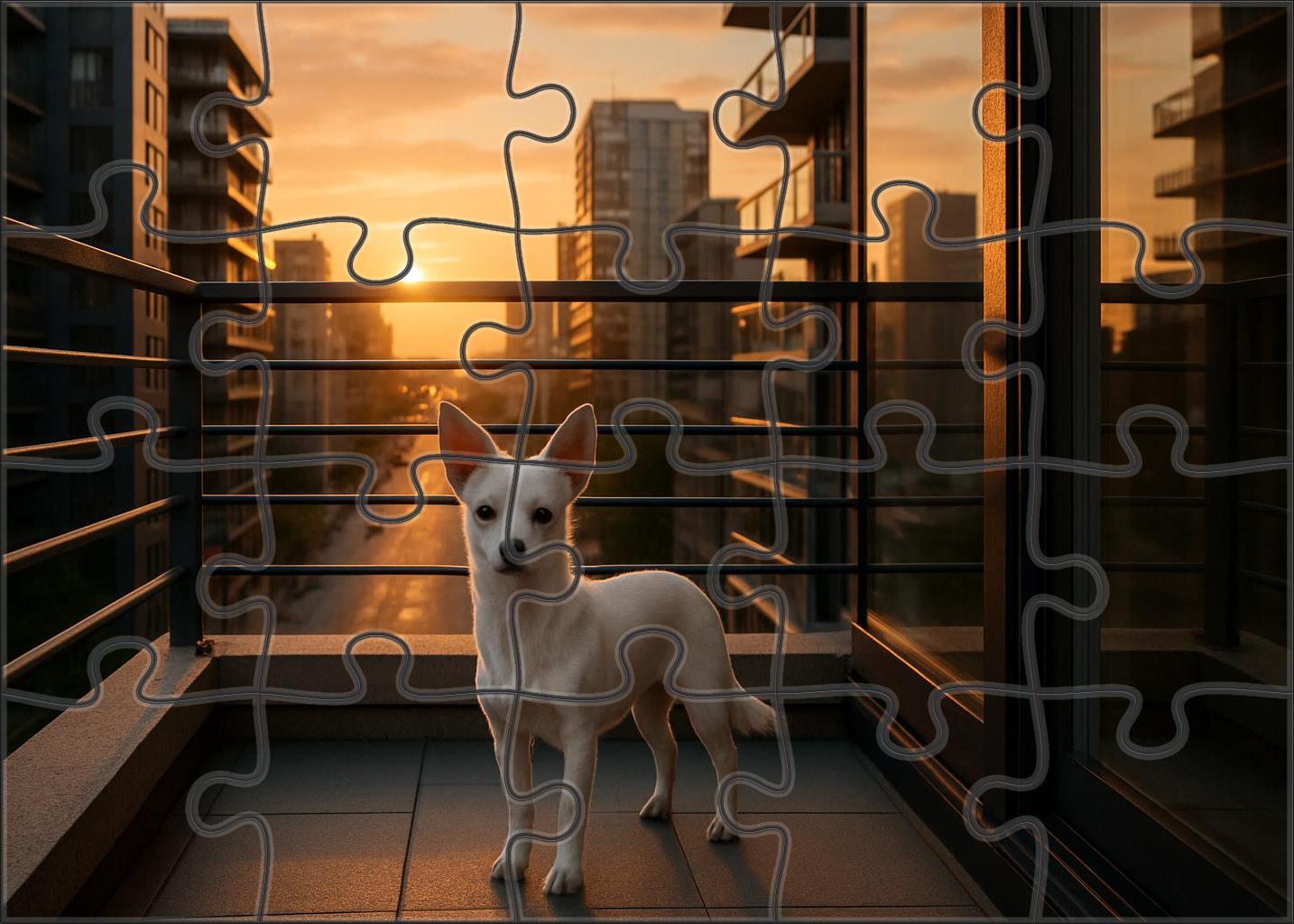 Pearl Gleam Pure White Toy Guard With Watchful Spirit Custom Jigsaw Puzzle