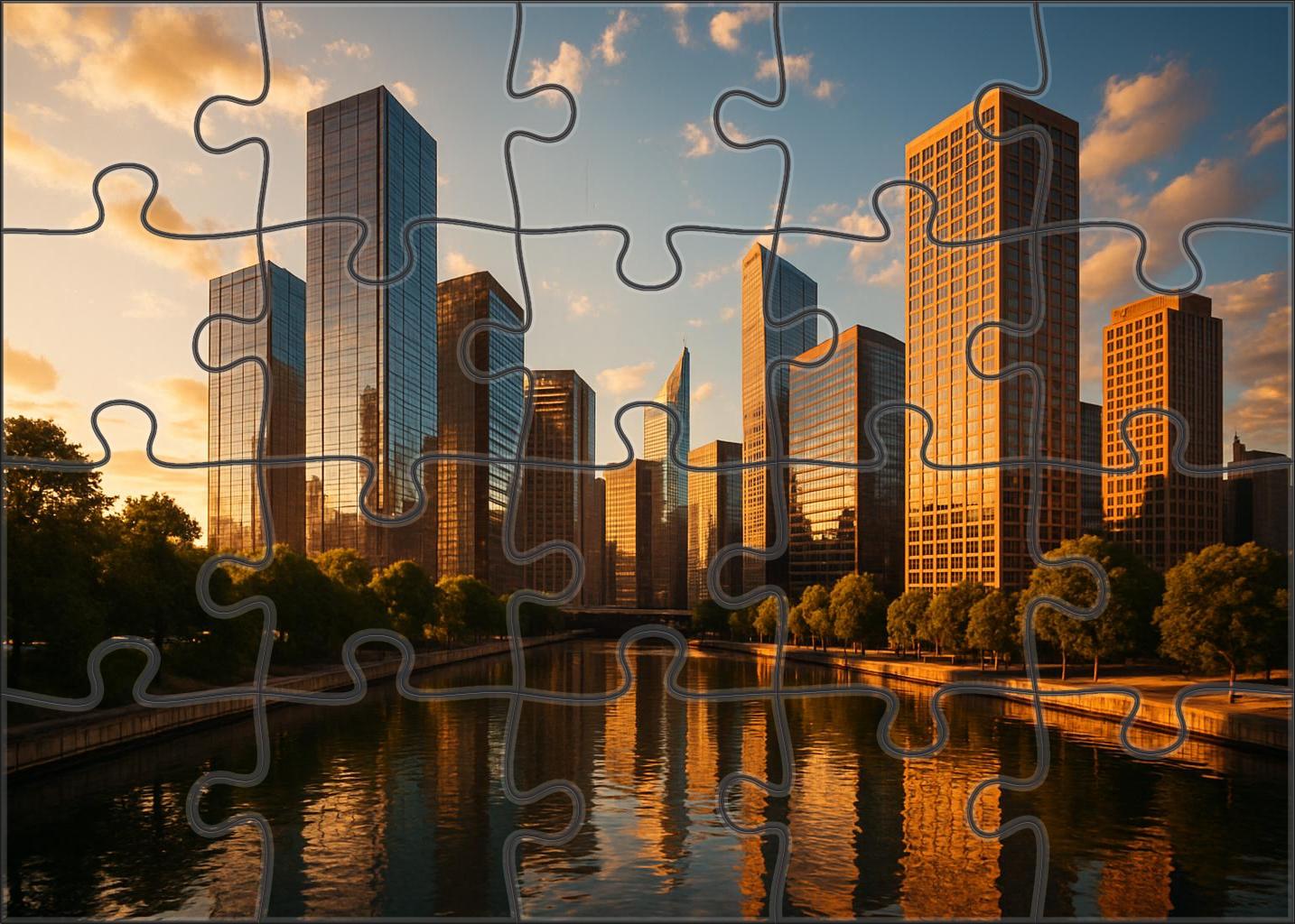 Seoul Yeouido Skyline The Political And Financial Hub Featuring Landmark Skyscrapers Easy Puzzles