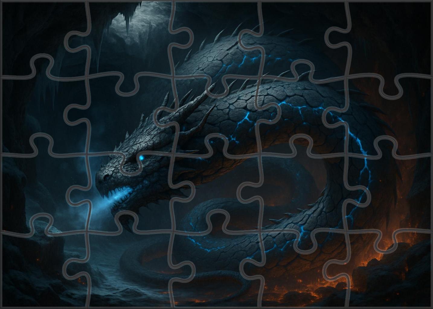 Ashen Frost Wyrm Puzzle For Adults