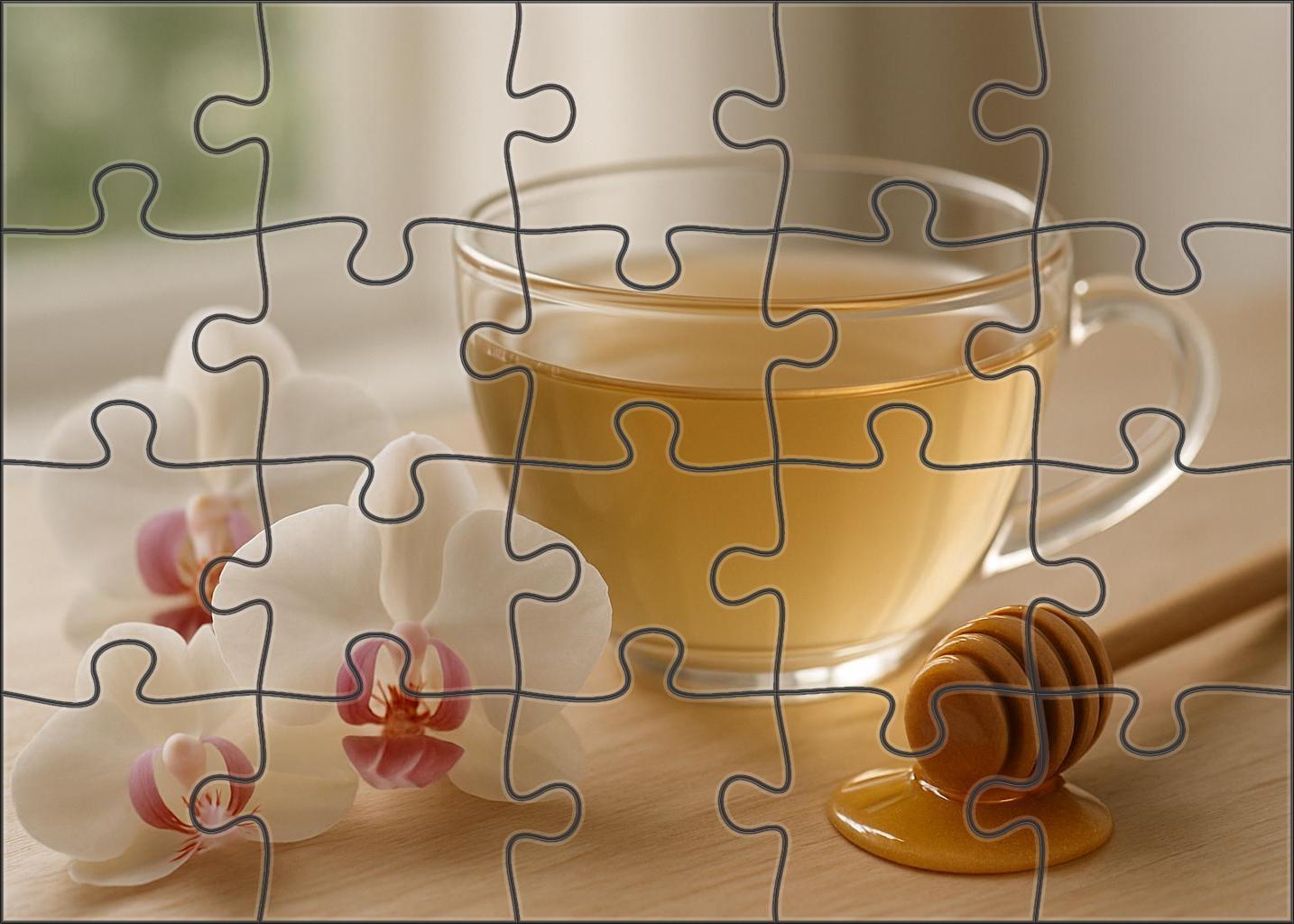 Honey Orchid White Tea Puzzle Collection
