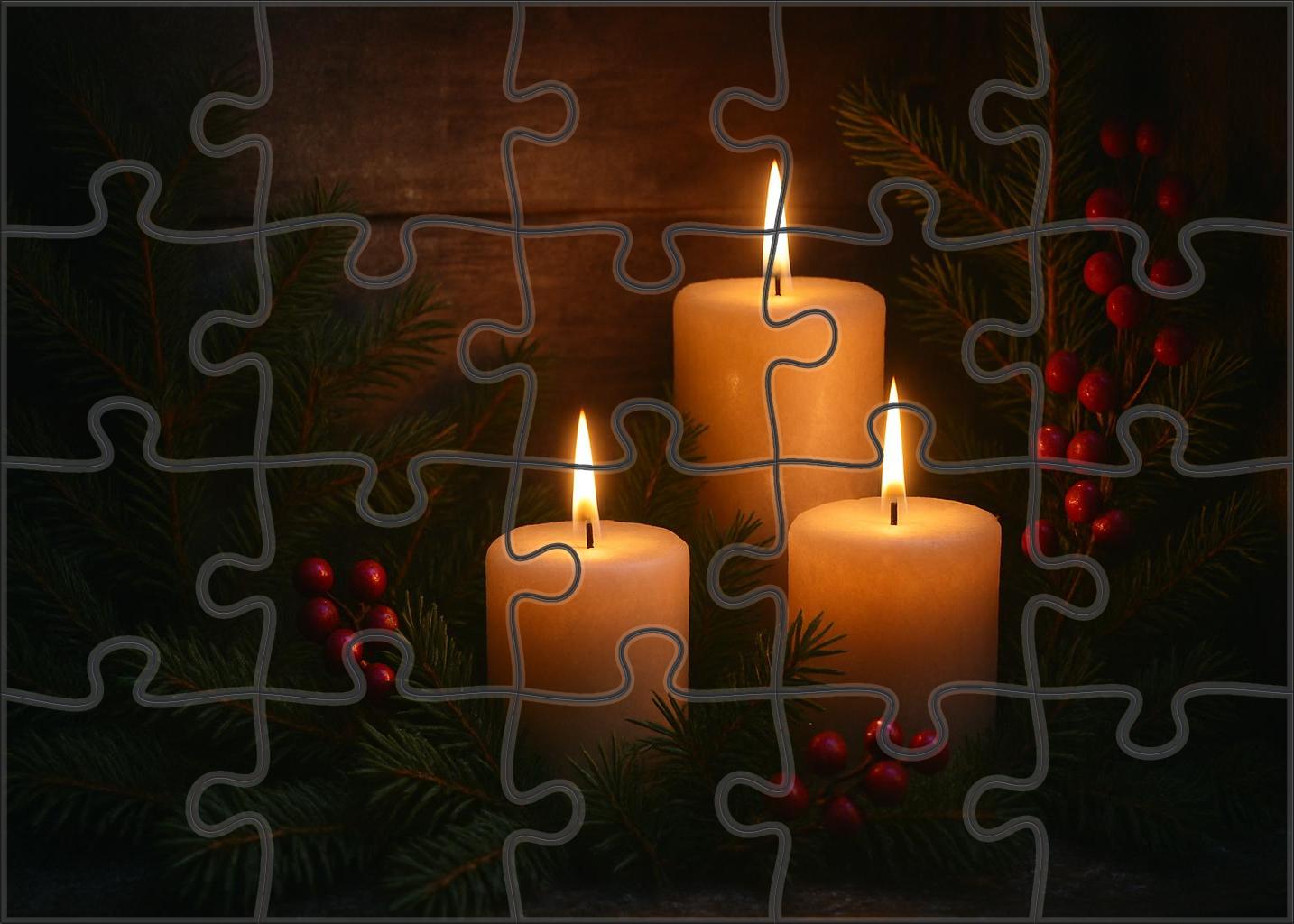 Candlelit Evergreen Nook 1000 Piece Puzzle