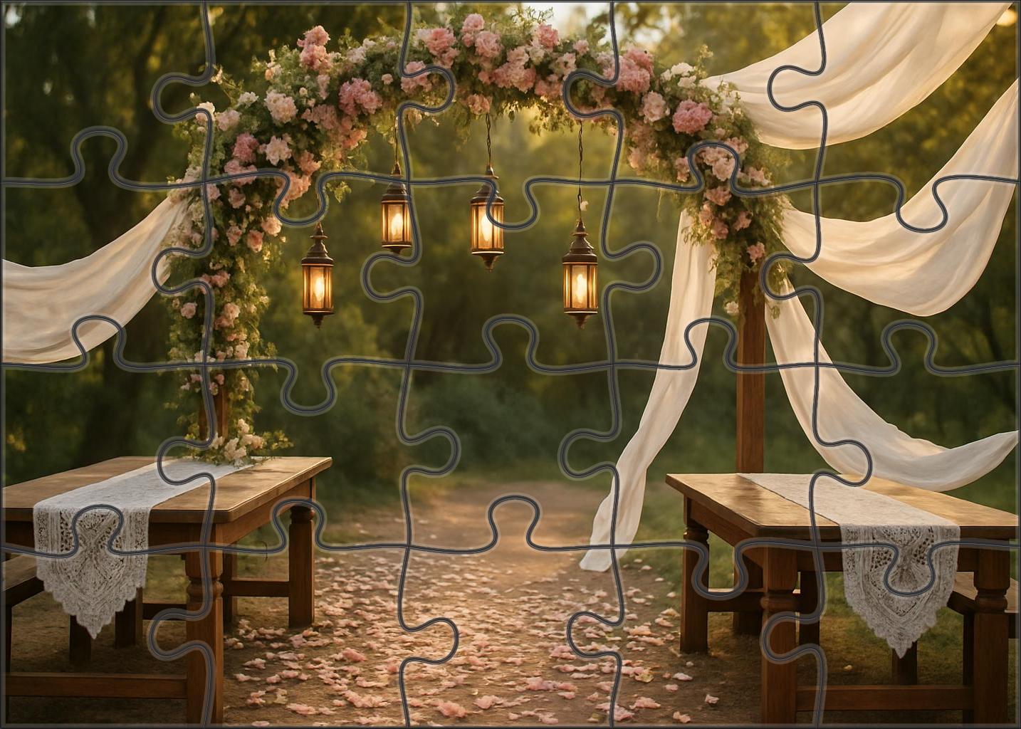 Blossom Archway Celebration Premium Puzzle Pieces