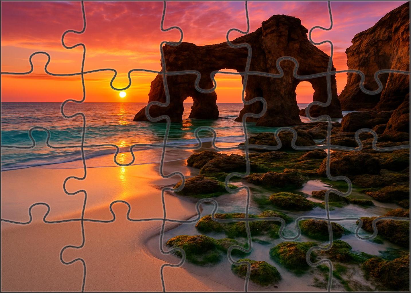 Emerald Tide Beach 500 Piece Puzzle