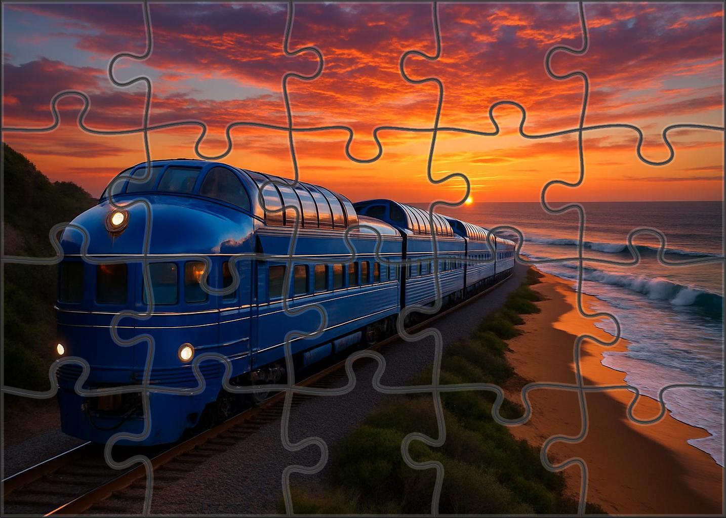 Sapphire Coast Panorama Sleeper 20 Piece Puzzle