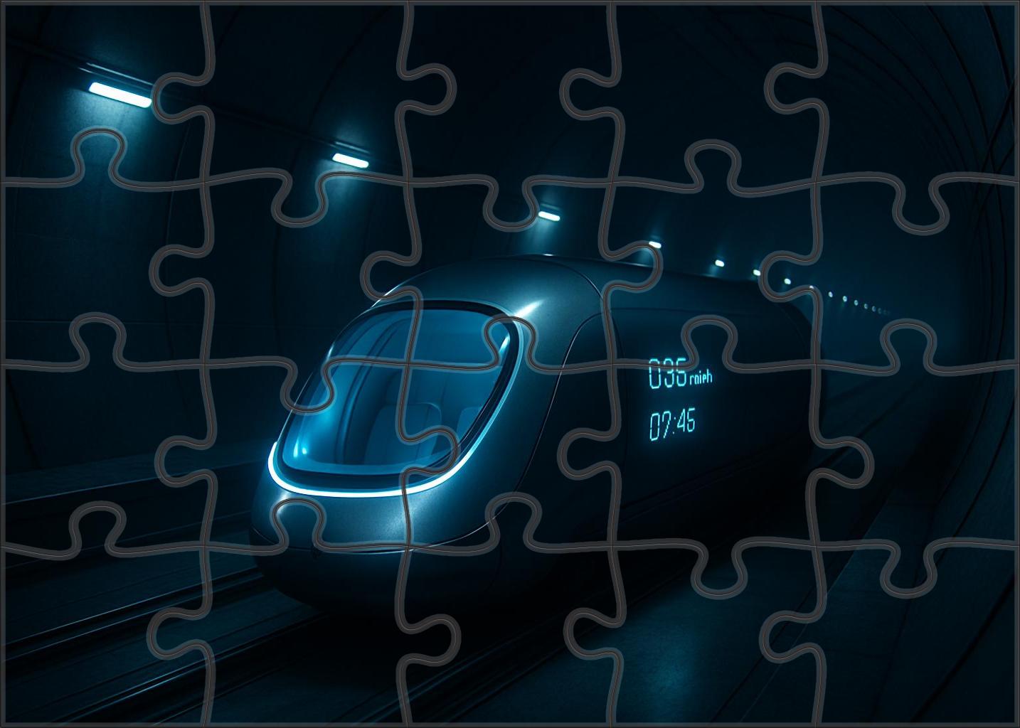 Pneumatic Urban Capsule Transport 500 Piece Puzzle