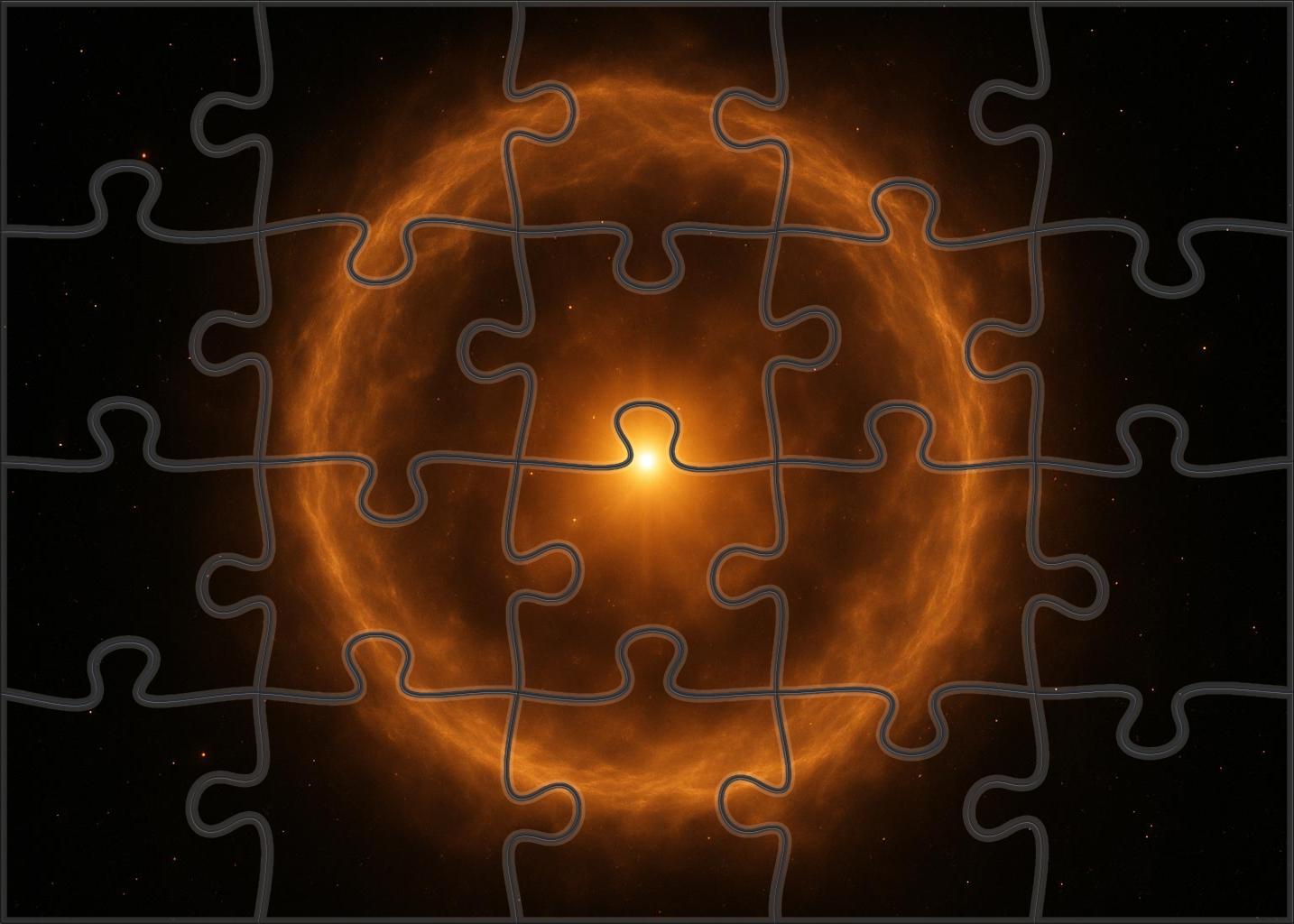 Celestial Amber Halo 100 Piece Puzzle