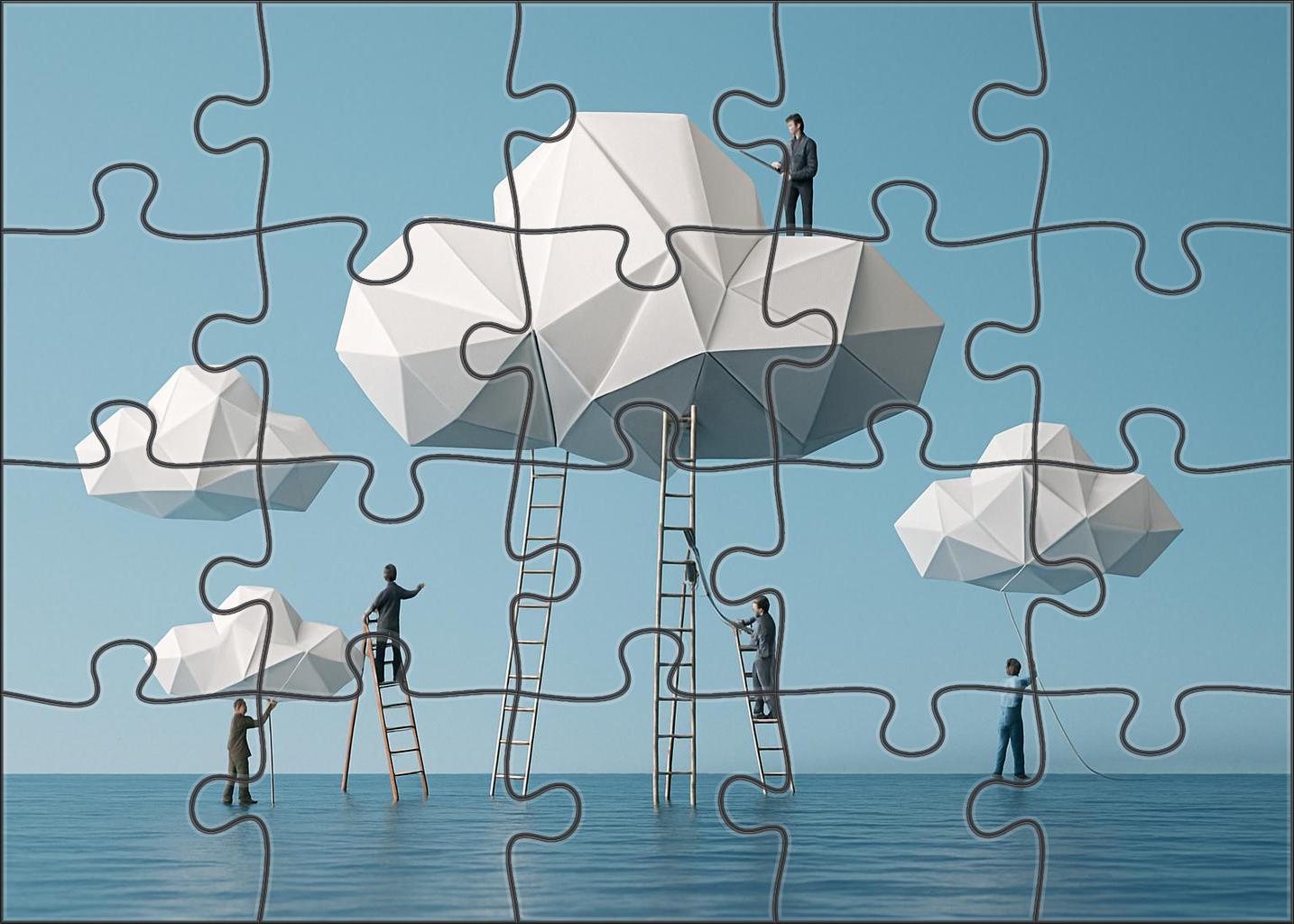 Origami Cloud Builders 300 Piece Puzzle