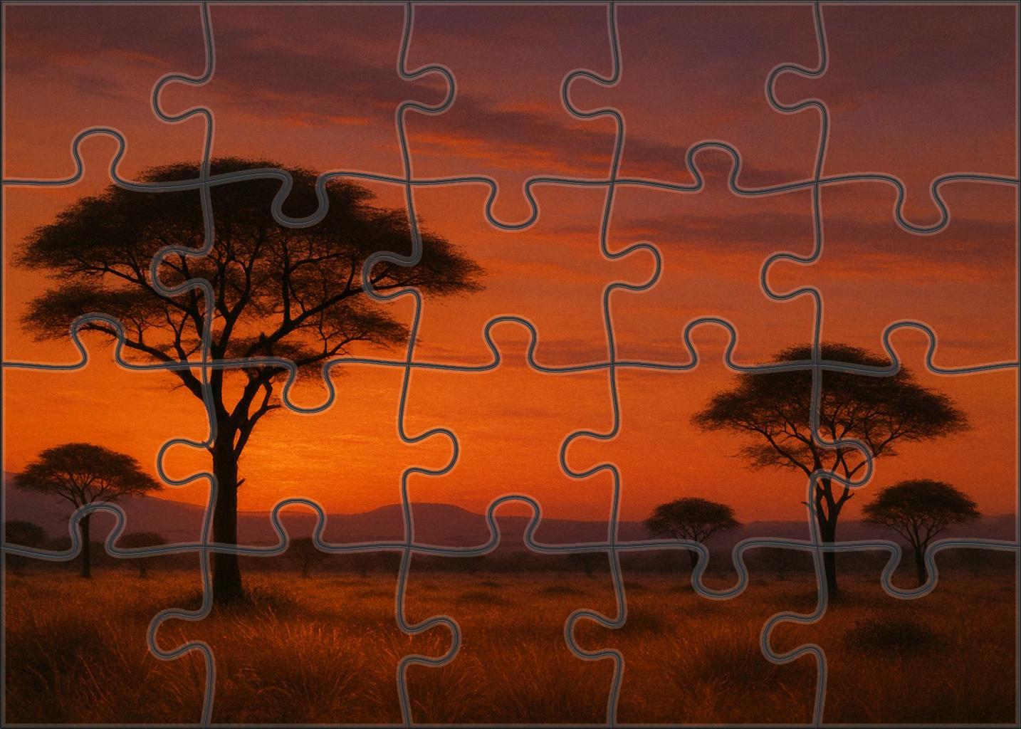 Twilight Savannah Vista Puzzle Fun