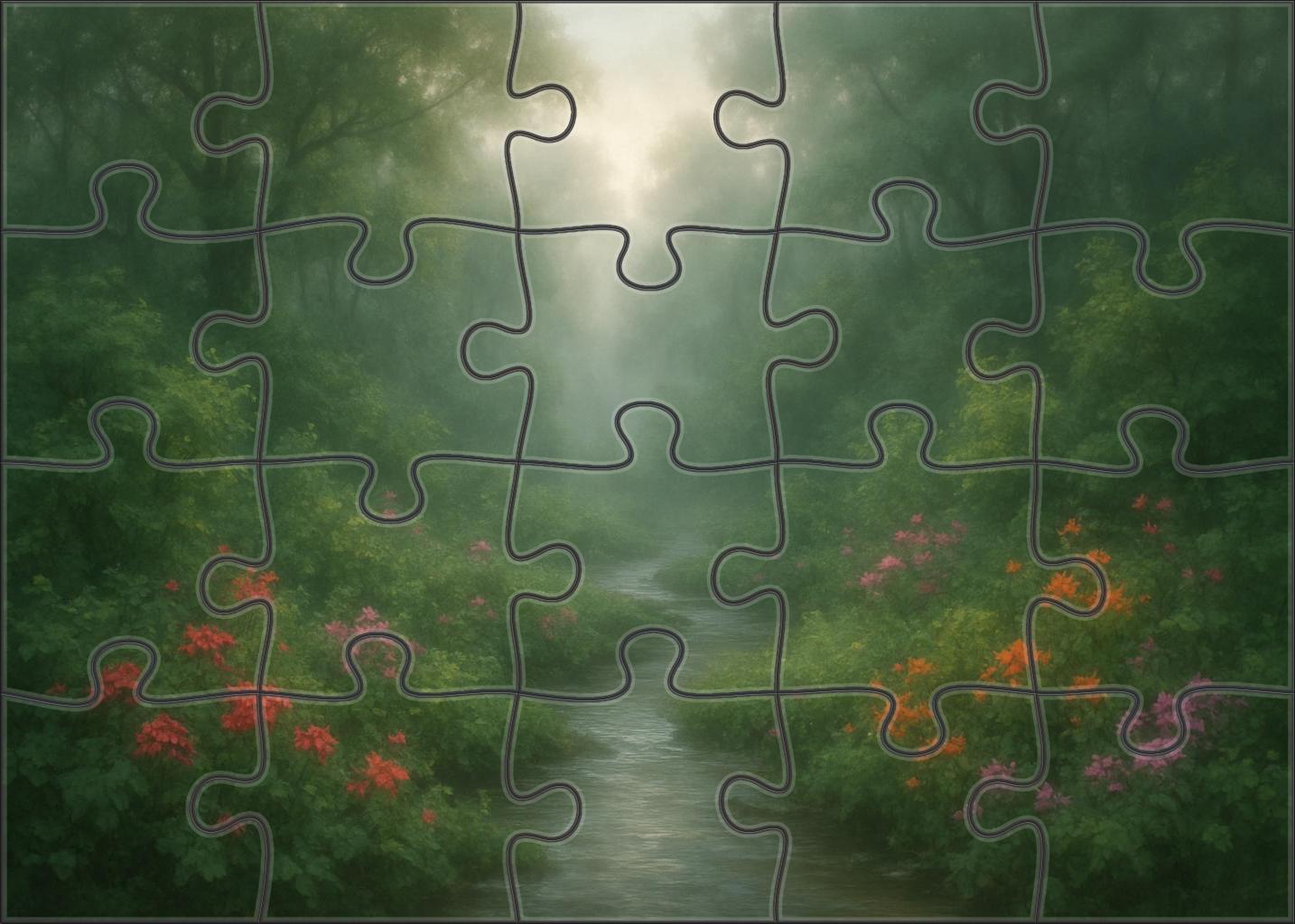 Silvermist Rainforest Glade Unique Puzzle Design