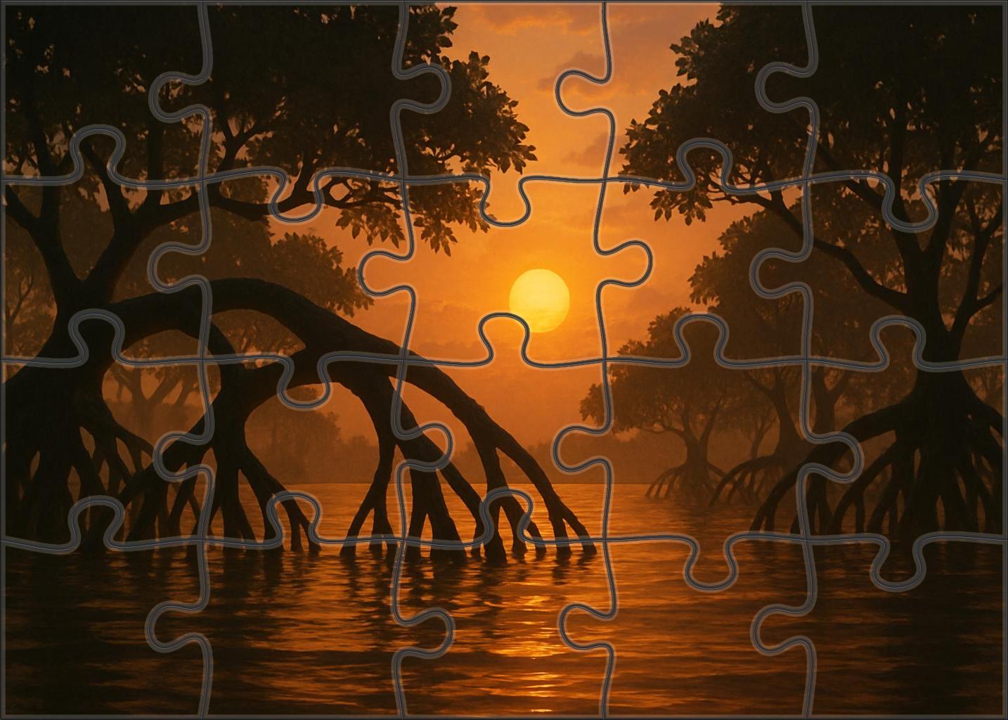 Twilight Mangrove Sanctuary 300 Piece Puzzle