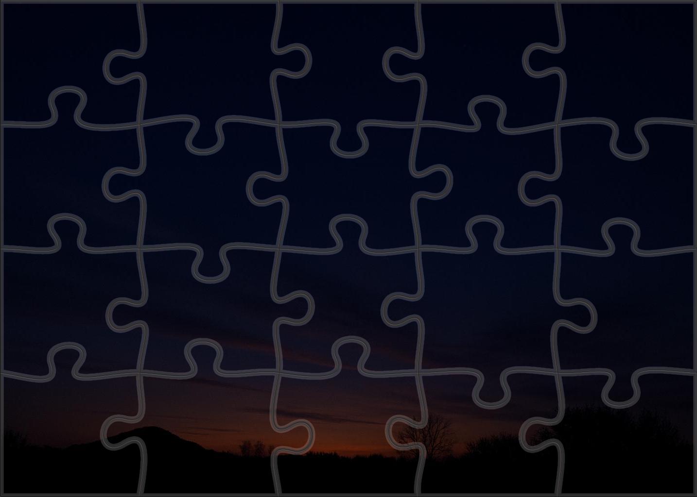 Deep Indigo Serenity 200 Piece Puzzle