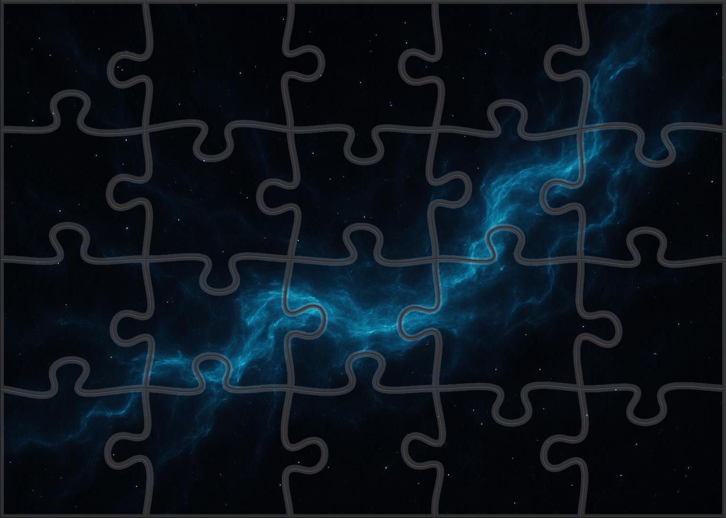 Azure Nebular Cascade Puzzle Collection