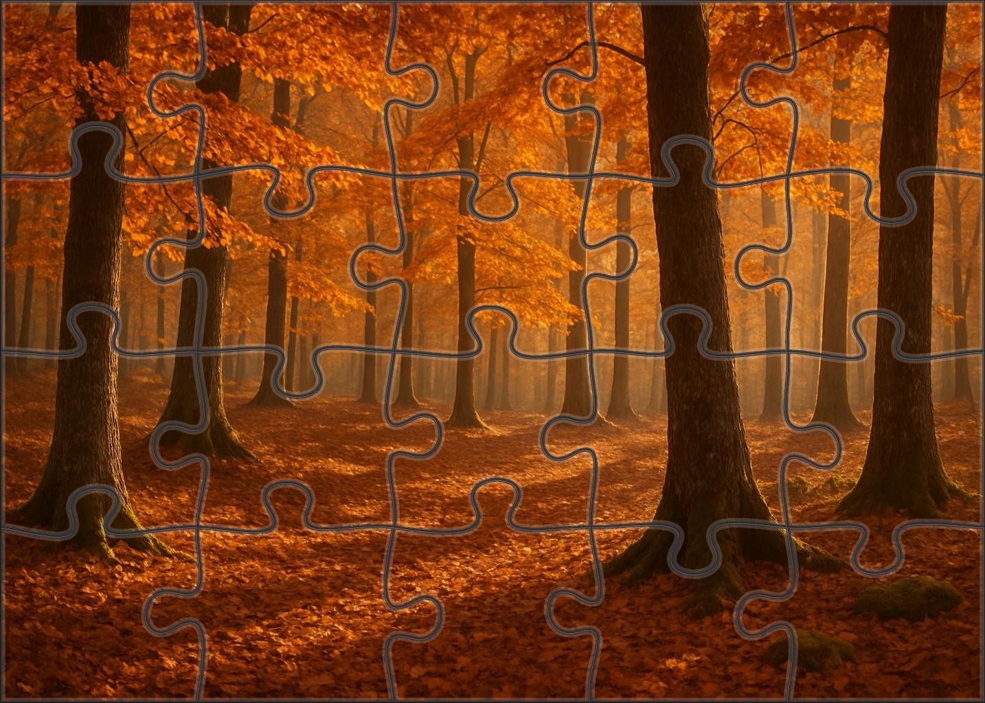 Silent Amber Grove Unique Puzzle Design