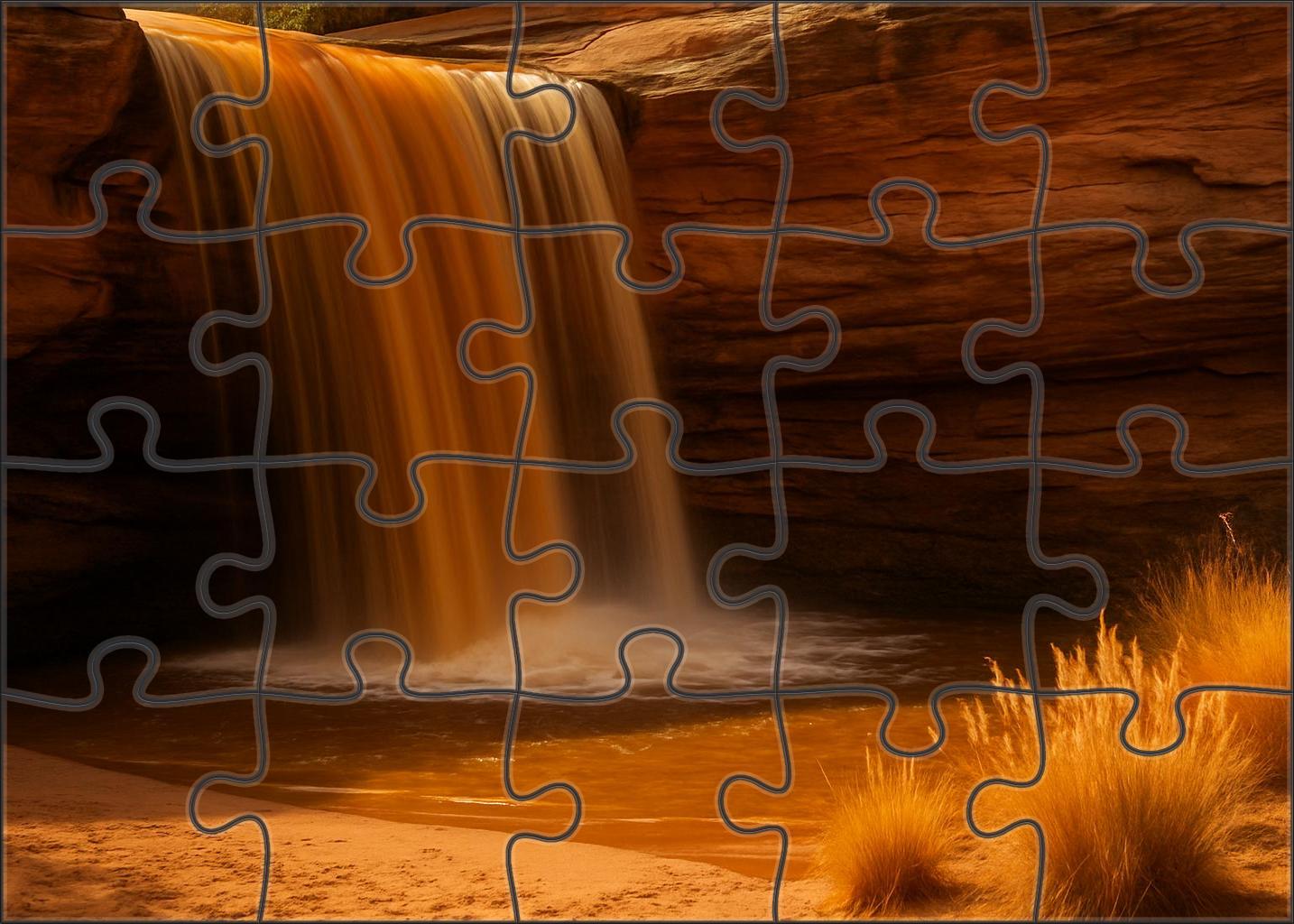 Sunlit Amber Veil Easy Puzzles
