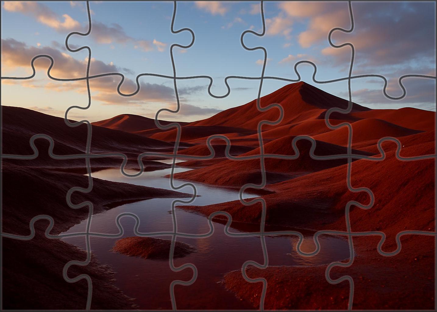 Crimson Sands After Rain 200 Piece Puzzle