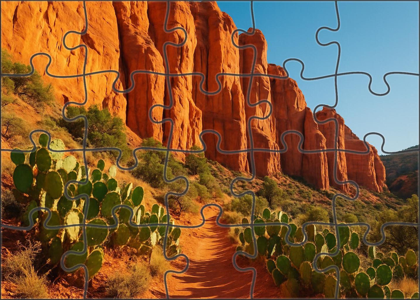 Amber Desert Ravine Unique Puzzle Design