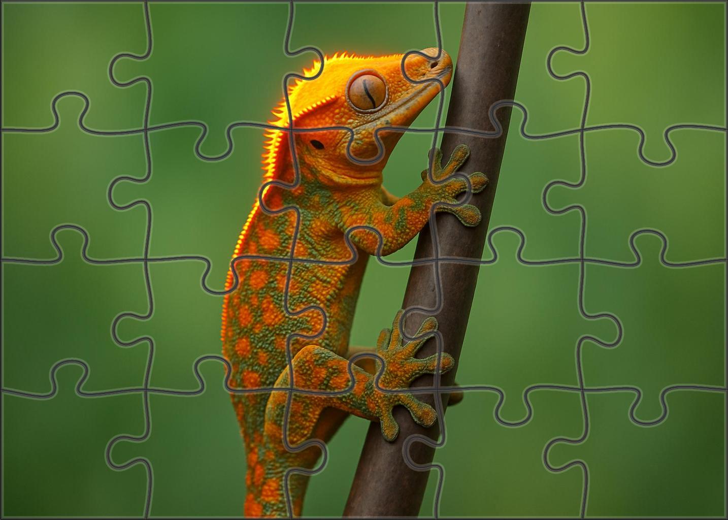 Celestial Crowned Gecko Arboreal Reptile With Bright Crest And Sticky Toes Puzzle Fun
