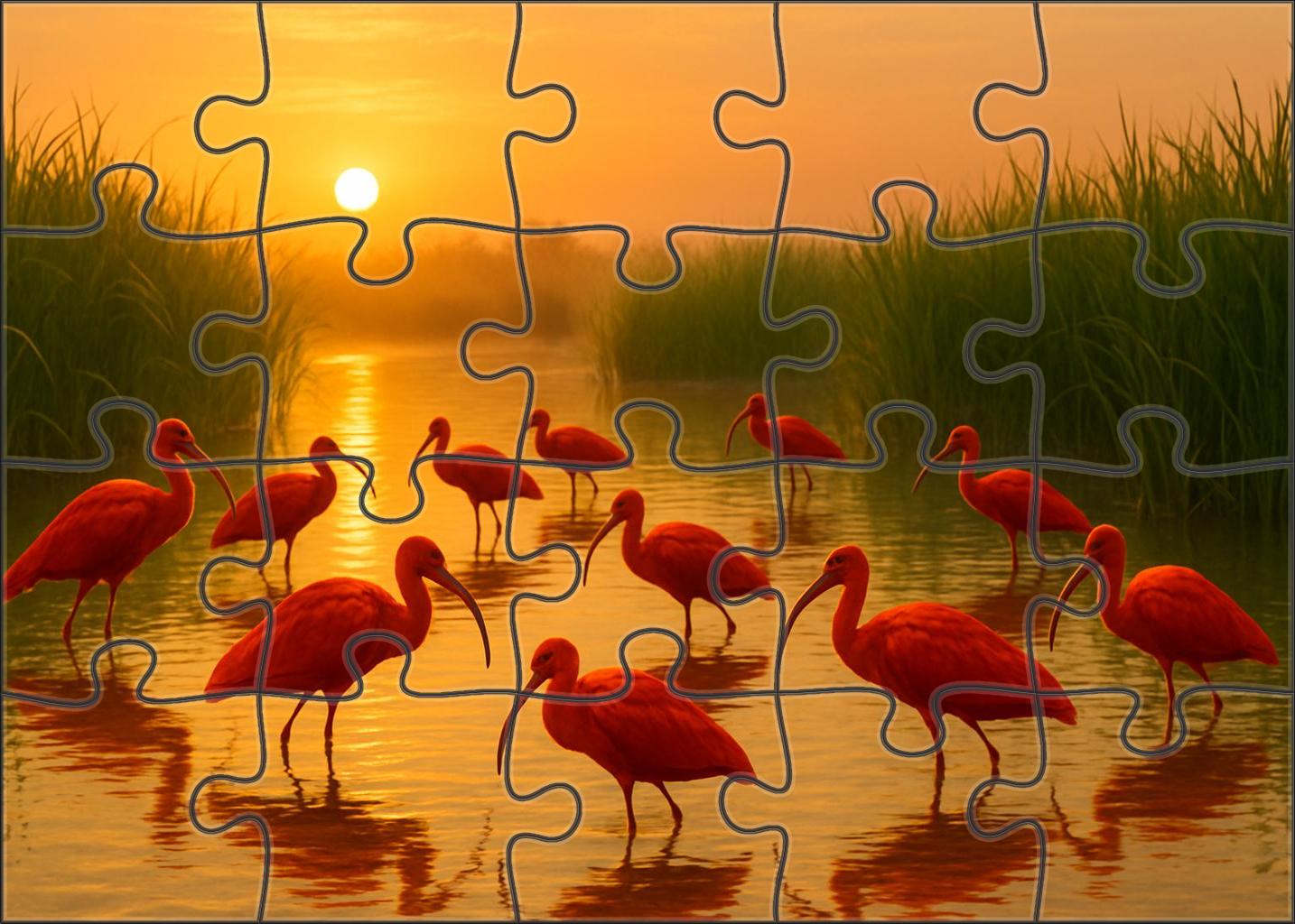 Scarlet Ibis The Scarlet Flaming Forest Visitor Unique Puzzle Design